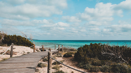 view of the beach formentera