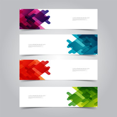 Naklejka premium Vector Abstract banner web template