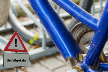 Unfallgefahr Fahrrad Rahmenbruch