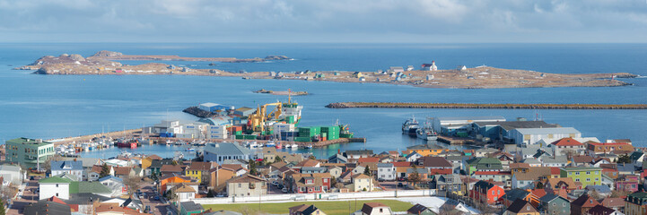 Port de Saint-Pierre et Miquelon - obrazy, fototapety, plakaty