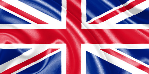 United Kingdom waving flag 3D illustration
