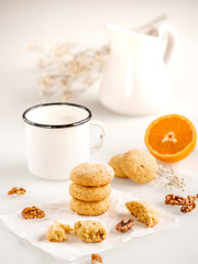 orange cookies in a light vein