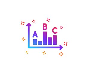 Survey results icon. Best answer sign. Business stats symbol. Dynamic shapes. Gradient design survey results icon. Classic style. Vector