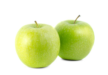 green apple isolated on white background