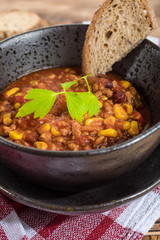 Mexican chili con carne.