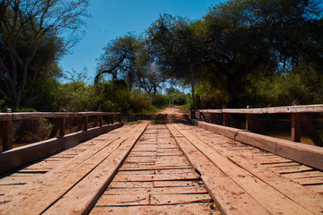 Old wooden bridge