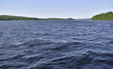 Partie du réservoir Taureau, Québec, Canada