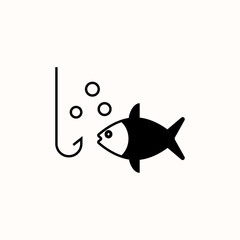 Fototapeta premium fishing icon