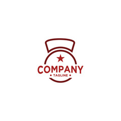 Fitness Logo. Symbol of sport barbel, health, illustration of fresh life