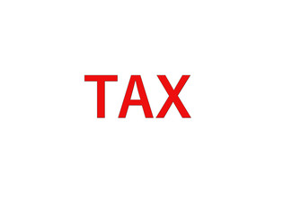 Tax in block text