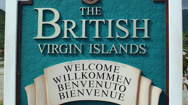 Welcome information signboard, Bahamas Islands