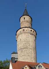 Fototapeta na wymiar old witch tower in Idstein