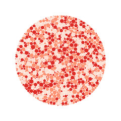 Abstract Generative Art color distributed  circles dots background illustration