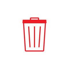 Delete, remove icon. Vector illustration, flat design.
