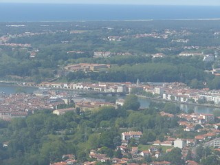 Bayonne vu d'avion