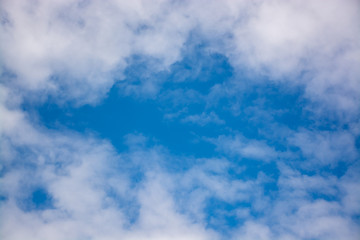 Blue sky with clouds