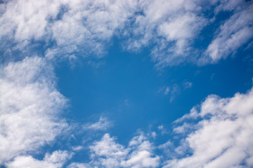Blue sky with clouds