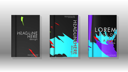 Book Cover colorful geometric backgrounds.