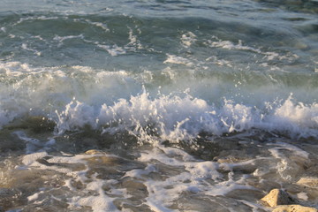 waves on the beach