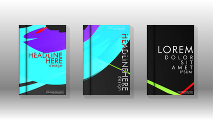 Book Cover colorful geometric backgrounds.