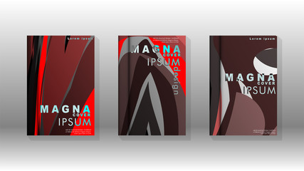 Abstract cover with wave elements. book design concept. Futuristic business layout.