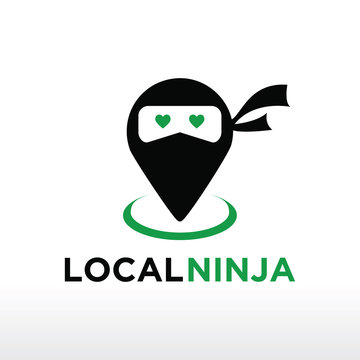 local ninja logo design