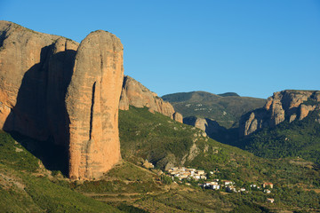 Fototapeta na wymiar Riglos Mountains in Spain