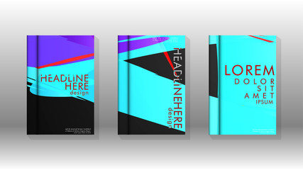 Book Cover colorful geometric backgrounds.