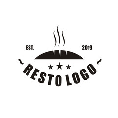Restaurant logo design or chef icon