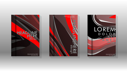 Abstract cover with wave elements. book design concept. Futuristic business layout.