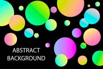 Rainbow colors balls background. Vector illustration. eps10