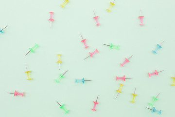 Collection of tiny thumbtacks
