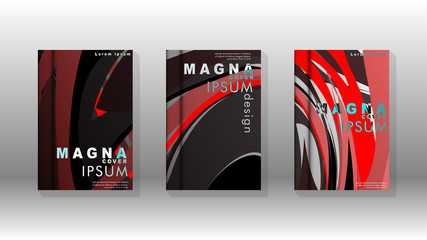 Abstract cover with wave elements. book design concept. Futuristic business layout.
