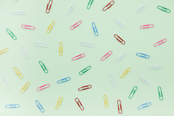 Set of colorful paper clips