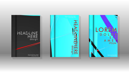 Book Cover colorful geometric backgrounds.