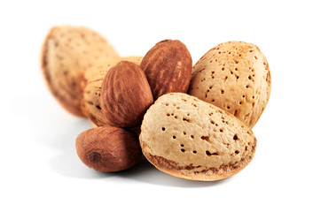 marcona almonds isolated