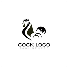 vector image of an cock on white background