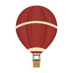 Hot air balloon isolated symbol vector illustration