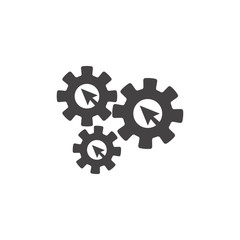 Website clicks icon with pointer icon - unscrupulously acquiring website clicks