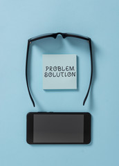 Handwriting text writing Problem Solution. Conceptual photo solving consists of using generic...