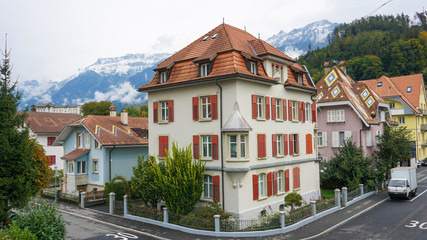 Fototapeta na wymiar Interlaken Switzerland