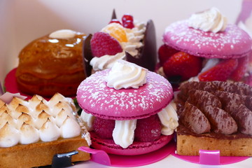 delicious looking cakes and pastry