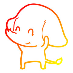 warm gradient line drawing