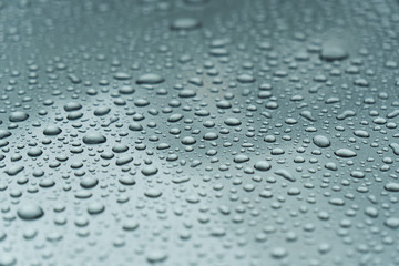 Raindrop on the glass.