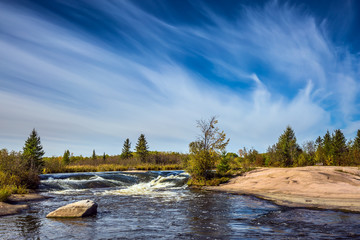 Thin cirrus clouds