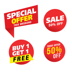 Sale and special offer tag, price tags, Sales Label, Vector illustration.