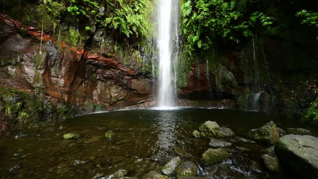 Waterfall on Madeira island