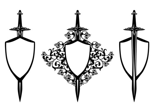 Sword Logo Secure Security Medieval Vector, Secure, Security, Medieval PNG  and Vector with Transparent Background for Free Download