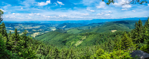 Panoramic view from Hrb hill, Vepor, Slovakia © vrabelpeter1