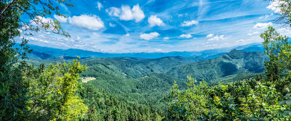 Panoramic view from Hrb hill, Vepor, Slovakia